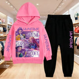 Kpop Demon Hunters Kids Hoodie Set with Pants for Boys and Girls - Pink1 / 160