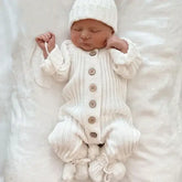 New Infant Knitted Jumpsuit – Long Sleeve Baby Romper for Girls & Boys Toddler Clothes