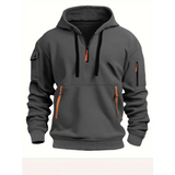 2025 New Multi Pocket Zipper Fleece Hooded Casual Shirt for Men and Women Plus Size Loose Pullover Fashion Sweatshirt