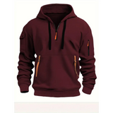 2025 New Multi Pocket Zipper Fleece Hooded Casual Shirt for Men and Women Plus Size Loose Pullover Fashion Sweatshirt