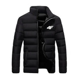2025 New Winter Long Sleeve Cotton Coat Zipper Jacket Men’s Cotton Coat - black / 4XL