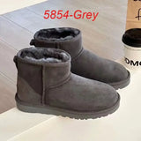 2025 Winter Warm Boots Ladies Snow Boots Man and Women Short Boots Real Sheepskin Wool Low-cut Warm Fur Shoes Fur