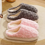 Winter Warm Plush Indoor Home Cotton Slippers