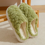 2025 Winter Warm Plush Slippers - Unisex Couple’s Silent Soft Sole House Shoes Non-Slip Thick Fleece Indoor Bedroom