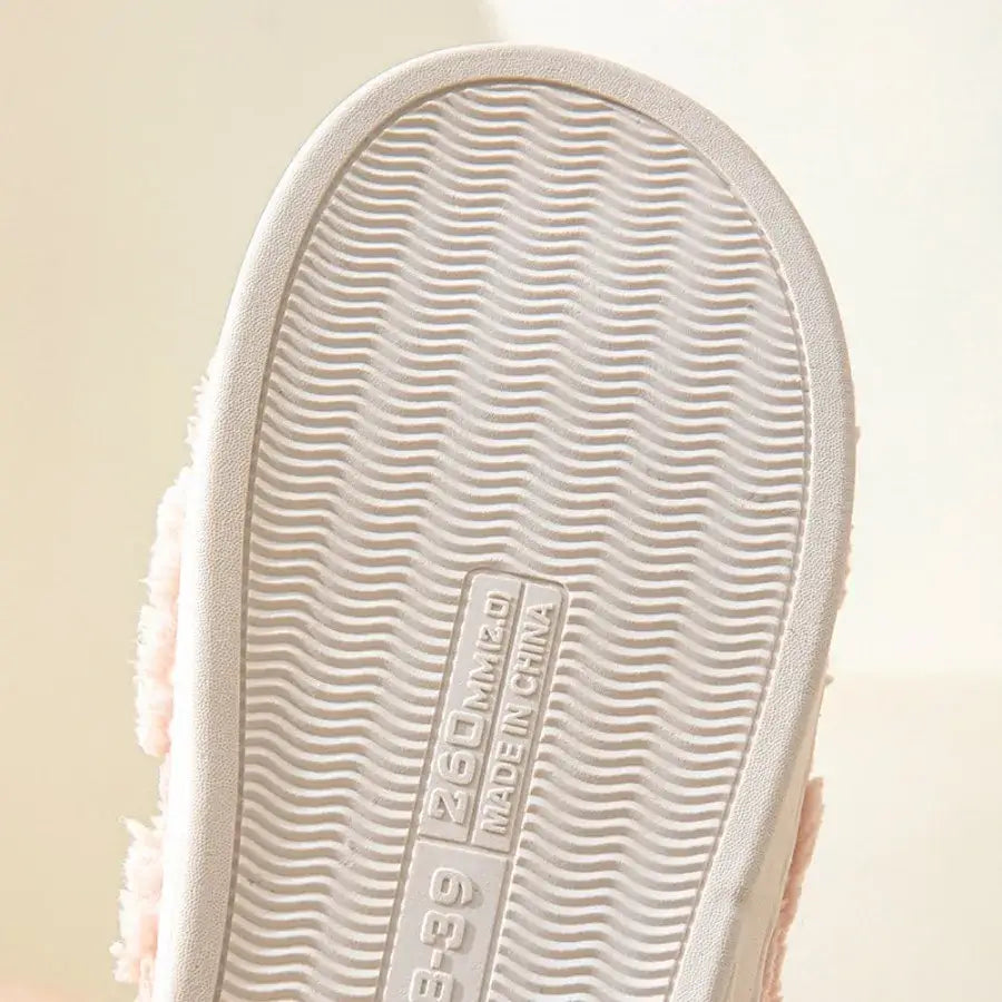 2025 Winter Warm Plush Slippers - Unisex Couple’s Silent Soft Sole House Shoes Non-Slip Thick Fleece Indoor Bedroom