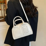 Ita shoulder bag with transparent harajuku designer pocket - Black-no card