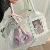 Ita shoulder bag with transparent harajuku designer pocket