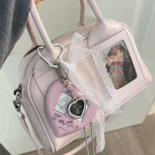 Ita shoulder bag with transparent harajuku designer pocket
