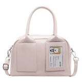 Ita shoulder bag with transparent harajuku designer pocket - Pink-no card