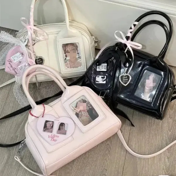 Ita shoulder bag with transparent harajuku designer pocket