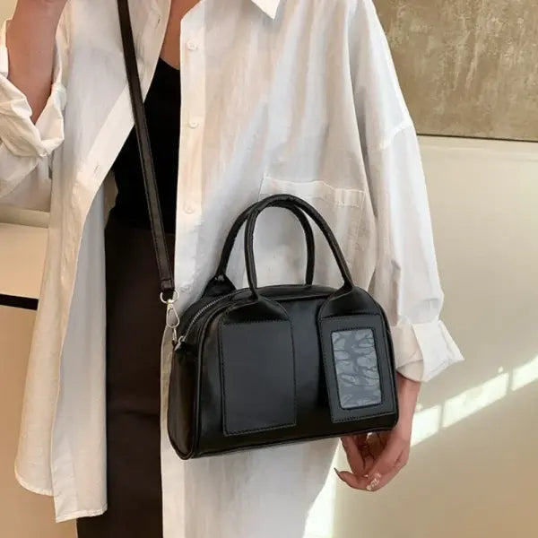 Ita shoulder bag with transparent harajuku designer pocket