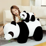Bamboo Panda Stuffed Animal Doll Unisex (Cotton 20cm) Kawaii Gift - with bamboo / 20cm