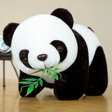 Bamboo Panda Stuffed Animal Doll Unisex (Cotton 20cm) Kawaii Gift - with bamboo / 20cm