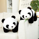Bamboo Panda Stuffed Animal Doll Unisex (Cotton 20cm) Kawaii Gift - with bamboo / 20cm