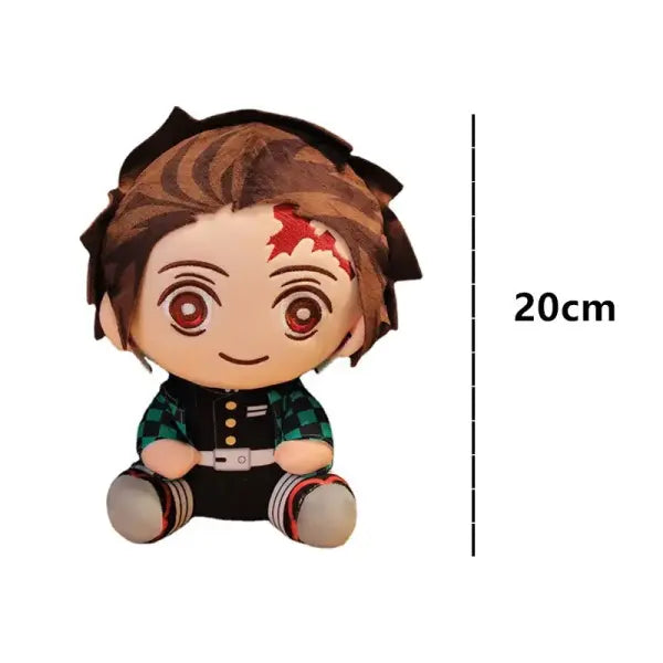 20cm Japan Demon Slayer Plush Dolls Lovely Anime Stuffed Toys