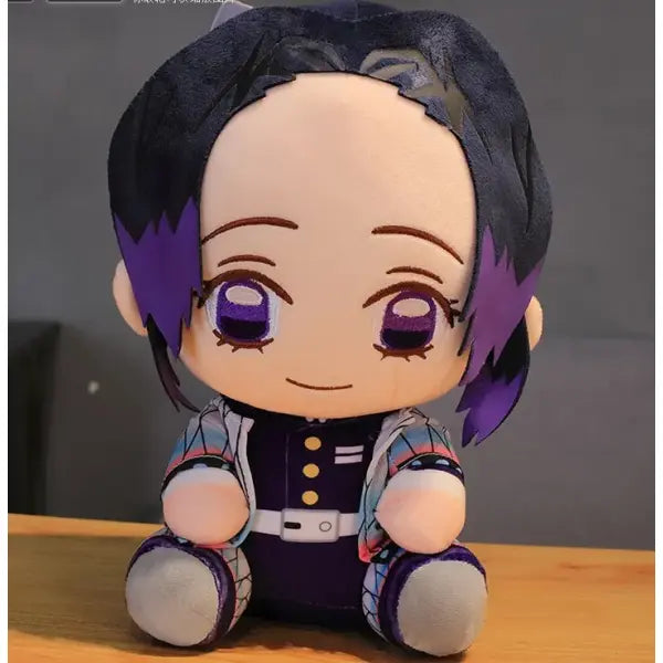 20cm Japan Demon Slayer Plush Dolls Lovely Anime Stuffed Toys - Purple Orchid / 20cm