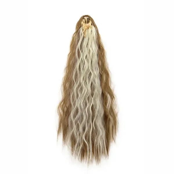 22inch Synthetic Long Kinky Curly Clip-in Ponytail Extension - 27H613