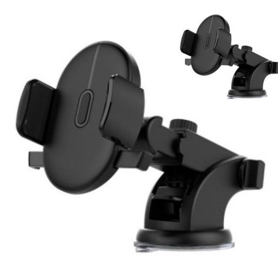 Car Phone Holder Long Rod Telescopic Car Dashboard Suction Cup Type - 2pcs Black - Hair Remover