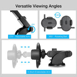 Car Phone Holder Long Rod Telescopic Car Dashboard Suction Cup Type - Hair Remover