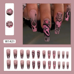 24-Piece Acrylic False Nail Tips for Women's Fashion and Beauty - Himpall