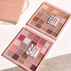 Versatile 25-Color Oatmeal Milk Tea Eye Shadow Palette - Himpall