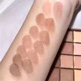 25-Color Eyeshadow Palette - Neutral Gray and Brown Earth Tones Coffee and Chocolate-Style Shades Creating a Versatile