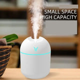 Mini Air Humidifier Mist Discharge 250ml LED Lamp Home Car Quiet Use - style 2