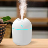 Mini Air Humidifier Mist Discharge 250ml LED Lamp Home Car Quiet Use - style 2
