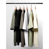 Men’s 260GSM Oversized T-Shirt – Korean Fashion Loose Fit Summer Solid Short Sleeve Unisex Tee