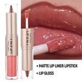 Paraffinum liquidum model lip liner waterproof nude brown