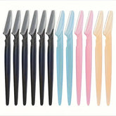 3/5/6/10/12 Piece Multi-Purpose Eyebrow Shaver Set - Gentle Facial Hair Trimmer Easy Grooming and Shaping Kit - Smooth