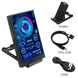 Turzx Software Type C Secondary 3.5 Inch Display for PC Monitoring - Black-5Pin
