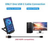 Turzx Software Type C Secondary 3.5 Inch Display for PC Monitoring