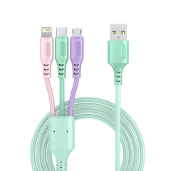 3-in-1 Fast Charging Cable – USB-C, Micro USB, iPhone Charger - Himpall
