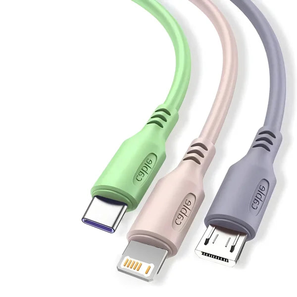 3-in-1 Fast Charging Cable – USB-C, Micro USB, iPhone Charger - Himpall