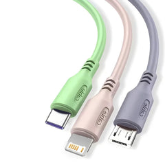 3-in-1 Fast Charging Cable – USB-C, Micro USB, iPhone Charger - Himpall