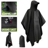 Military Raincoat Rain Poncho Waterproof Camping Tent