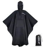 Military Raincoat Rain Poncho Waterproof Camping Tent - new black