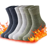 Mens Winter Thermal Towel Socks 3-Pack Spandex Obscene Picture - 3 pairs C