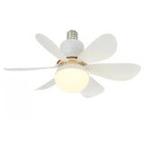 30W Ceiling Fan Light E27 with Remote LED Dimming Function Suitable for Living Room Study and Home use 85-265V - white