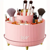 360° Rotating Makeup Storage Box - Desktop Organizer for Brushes, Lipstick & Jewelry - Himpall