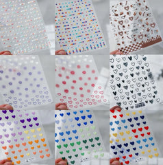 3D Love Heart Adhesive Sticker for Women's Fashion and Beauty Products - Himpall