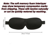 3D Sleep Mask Blindfold Sleeping Aid Soft Memory Foam Eye mask for Sleeping Travel Blockout Light Slaapmasker Eye Cover