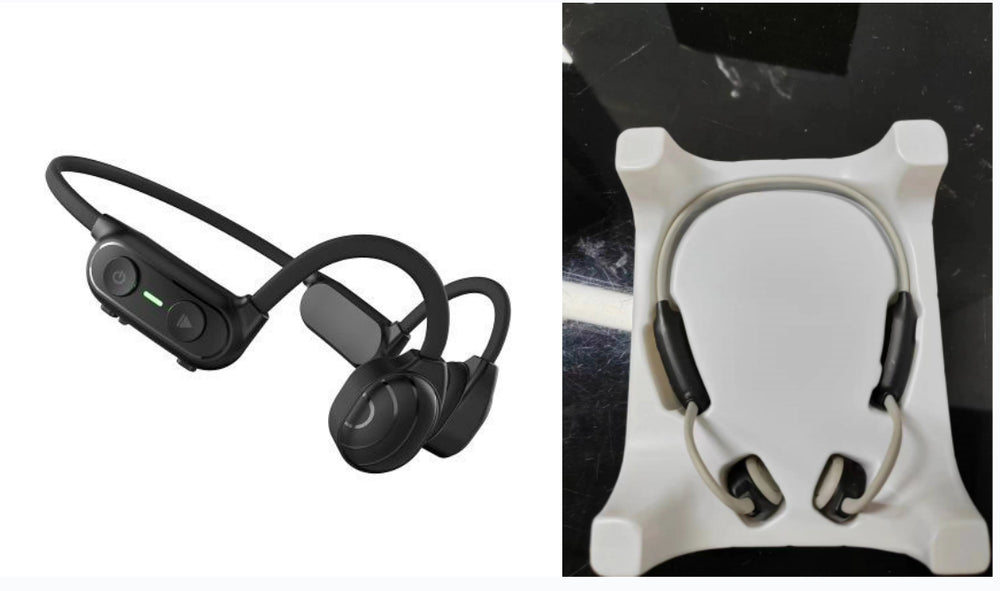 Bone Conduction Bluetooth Headset with Type-C Charging Port - Set - Hair Remover