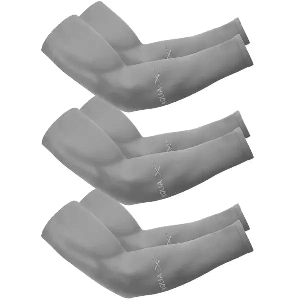 3Pairs Fashion Sun Ice Silk Sleeves Unisex Summer Sun Protection Arm Sleeves Suitable for Outdoor Riding Driving