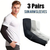 Ice Silk Sleeves 3Pairs Polyester Sun Protection for Outdoor Riding