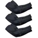 3Pairs Fashion Sun Ice Silk Sleeves Unisex Summer Sun Protection Arm Sleeves Suitable for Outdoor Riding Driving