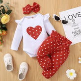 Mioglrie Newborn Baby Girl Cotton Tatting Set