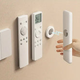 3pcs No Drill Magnetic Remote Holder - Wall Mount for TV/AC/DVD Remotes White Space-Saving Design - 3pcs