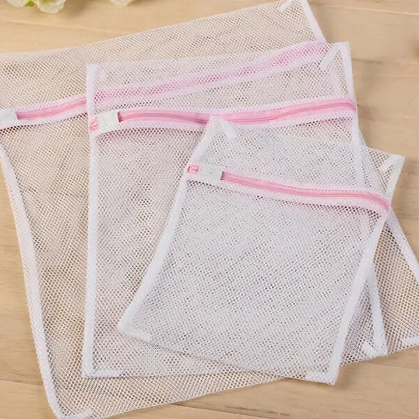 3Pcs Set Bra Zippered Mesh Laundry Bags for Reusable Care